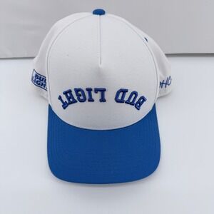 Bud Light Decker Hat Co White Blue Mirror Logo Snapback Trucker‎ Hat Mens Cap